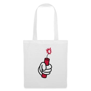 main tnt dynamite exploser ex - Sac en tissu - blanc - Devant