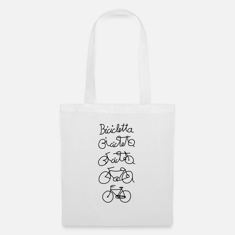 Bicicletta - Transformation de bicyclette - Sac en tissu - blanc
