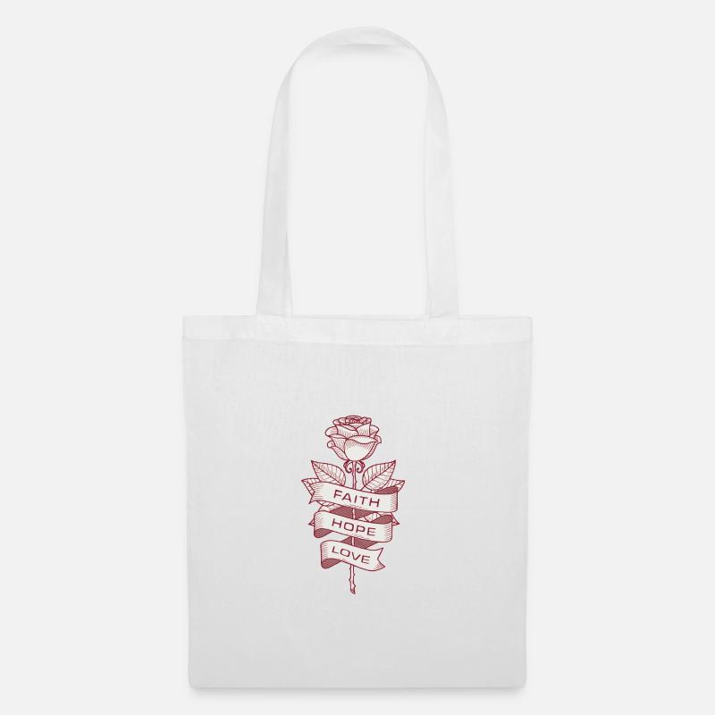 rose - Tote Bag - white