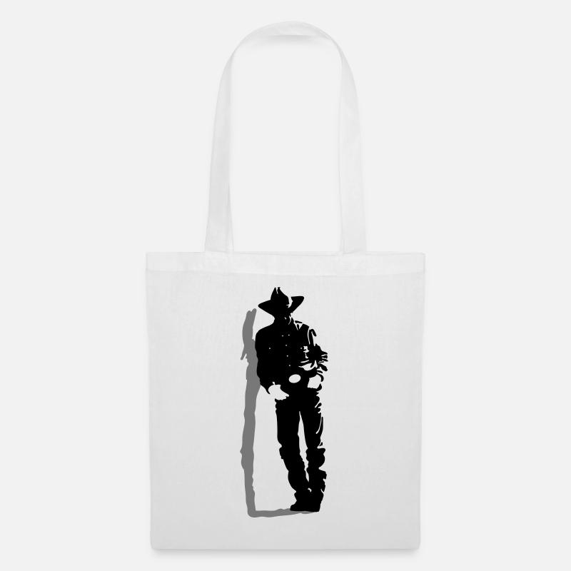 Cowboy - Stoffbeutel - Weiß