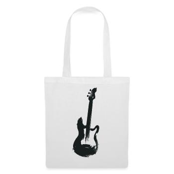 guitare électrique - Sac en tissu - blanc - Devant