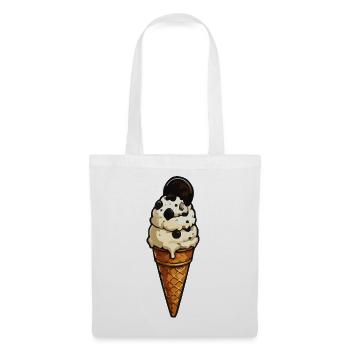 Eis Eiscreme im Waffelhorn - Tote Bag - white - Front