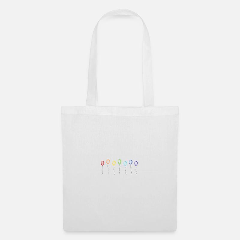 Luftballons - Stoffbeutel - Weiß