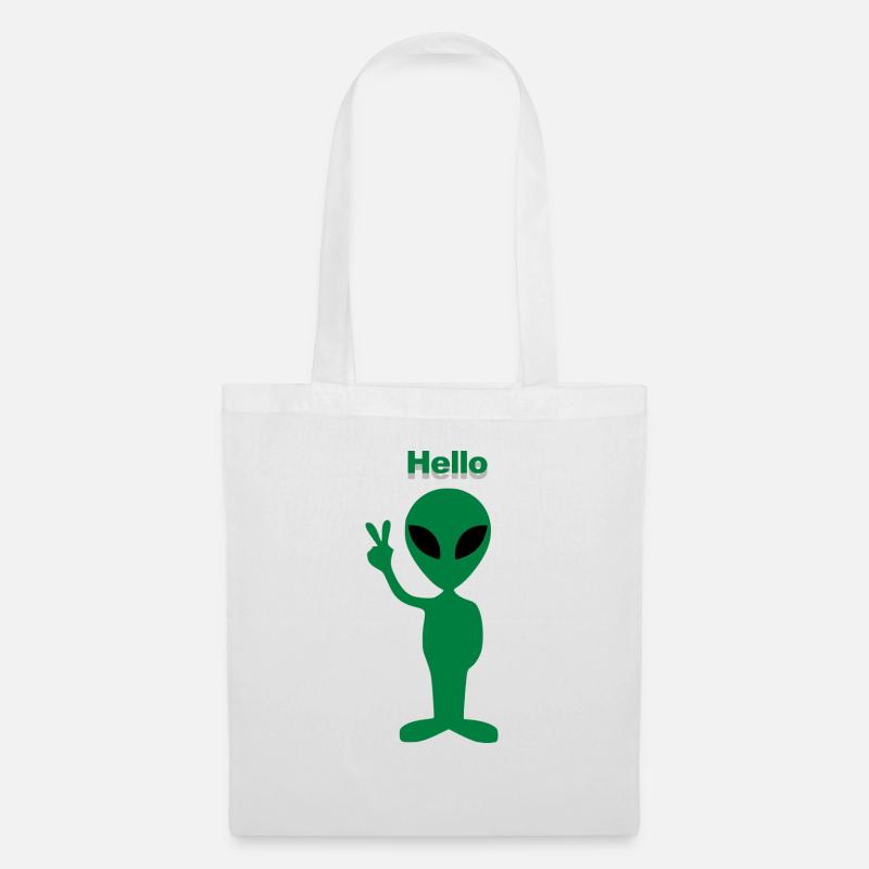 Hello Alien - Tote Bag - white