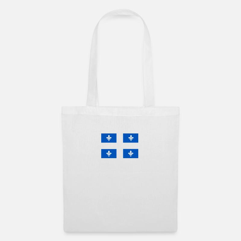 Quebec flag - Tote Bag - white