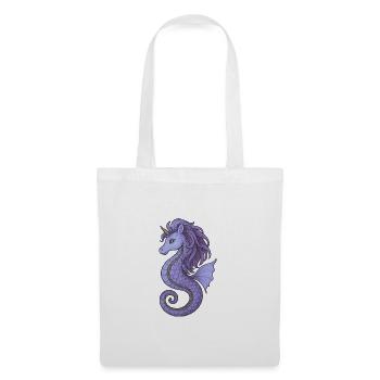 Seahorse Unicorn Purple Violet - Tote Bag - white - Front