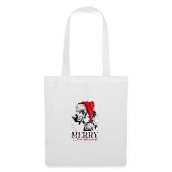 Père Noël CHIEN DE SUEUR HANOVRIEN Joyeux Noël - Sac en tissu - blanc - Devant