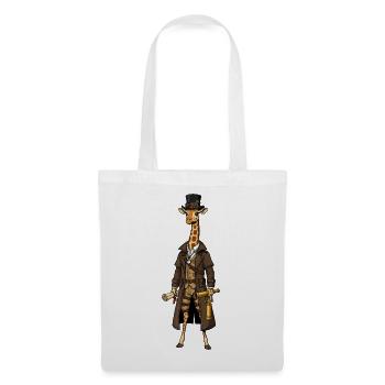 Giraffe Explorer Steampunk Chic Top Hat - Tote Bag - white - Front