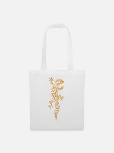 Leopardgecko - Stoffbeutel - Weiß