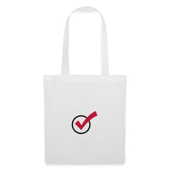 Une coche - Sac en tissu - blanc - Devant