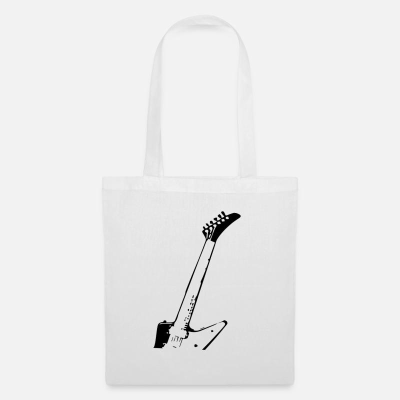 E-Gitarre - Stoffbeutel - Weiß