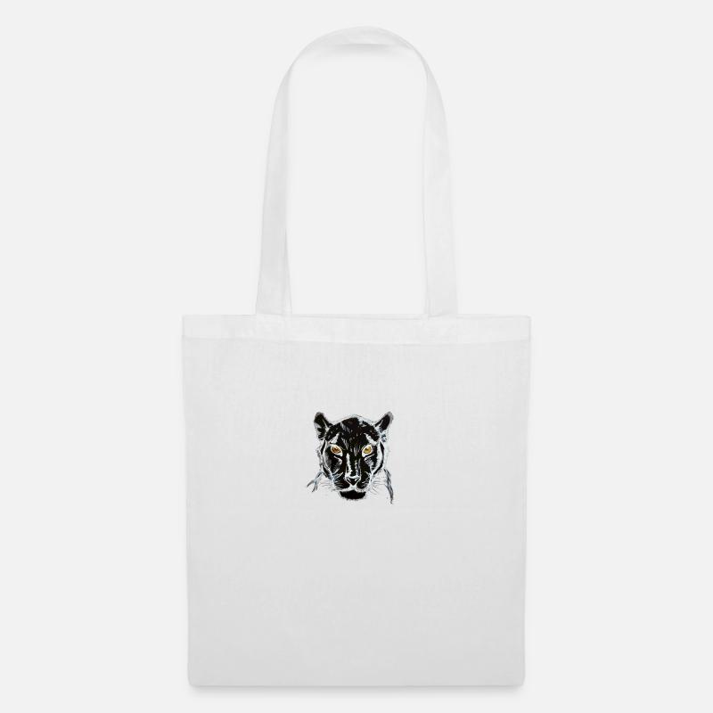 Black Panther - Stoffbeutel - Weiß