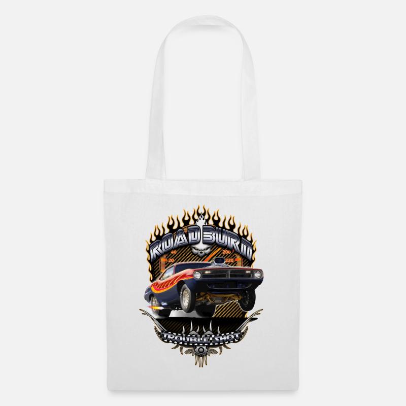 Barracuda Road Burn - Tote Bag - white