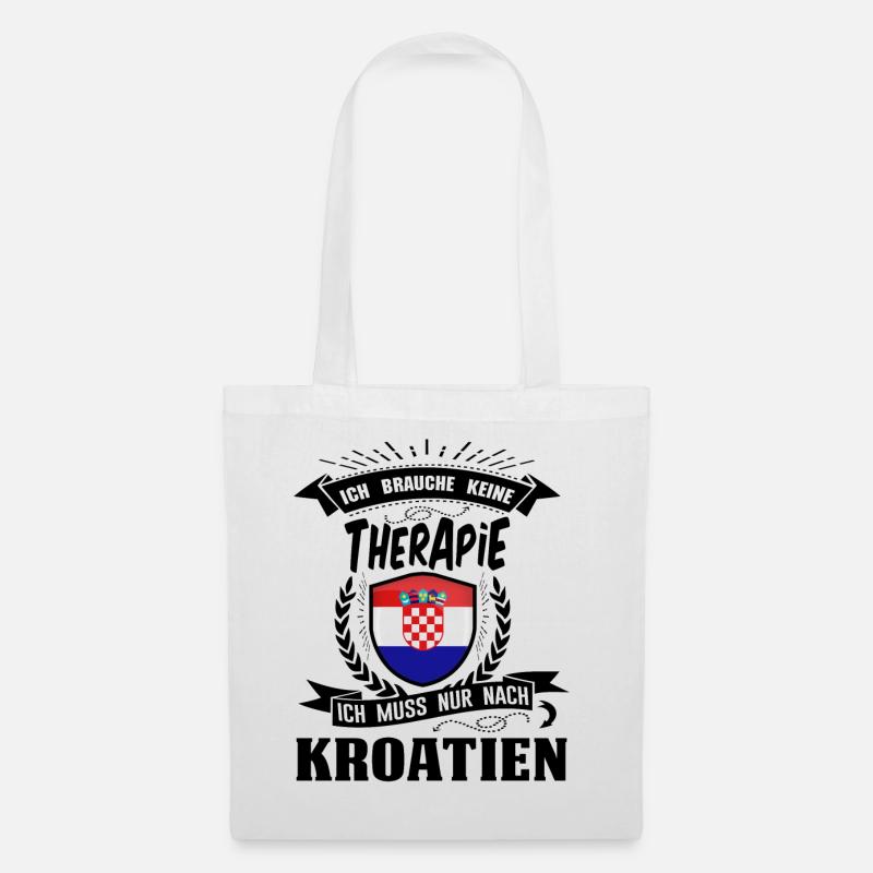 Therapie Kroatien BLK - Stoffbeutel - Weiß