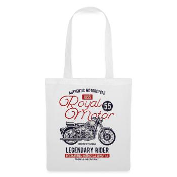 1955 ROYAL MOTOR - Retro Motorrad Shirt Motiv - Stoffbeutel - Weiß - Vorne