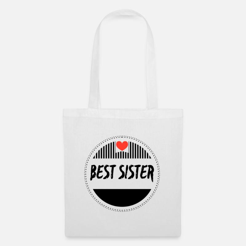BEST SISTER - Stoffbeutel - Weiß