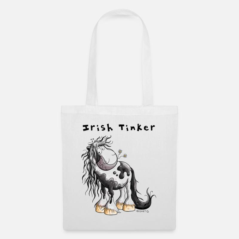 Süßer Irish Tinker - Stoffbeutel - Weiß