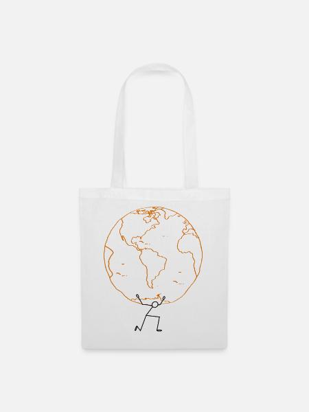 EARTH02 - Stoffbeutel - Weiß