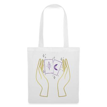 Magic hands with tarot cards - Tote Bag - white - Front