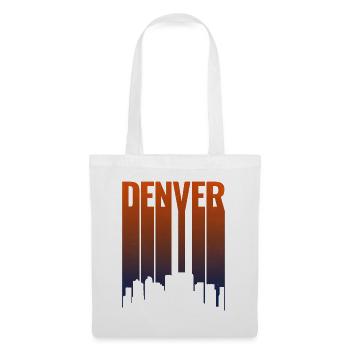 Denver Skyline Gradient - Tote Bag - white - Front