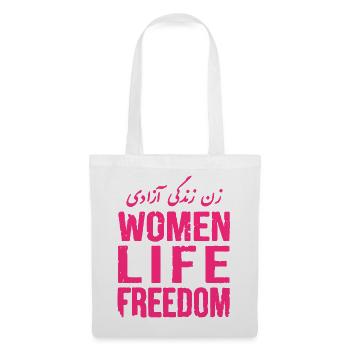 Women life freedom - Sac en tissu - blanc - Devant