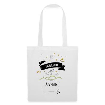 Le meilleur est à venir - Sac en tissu - blanc - Devant