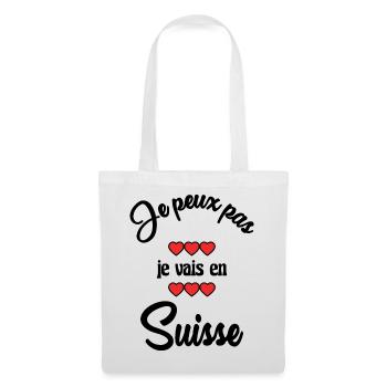 SWITZERLAND. I CAN'T - Tote Bag - white - Front