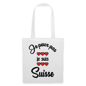 I CAN'T. SWITZERLAND - Tote Bag - white - Front