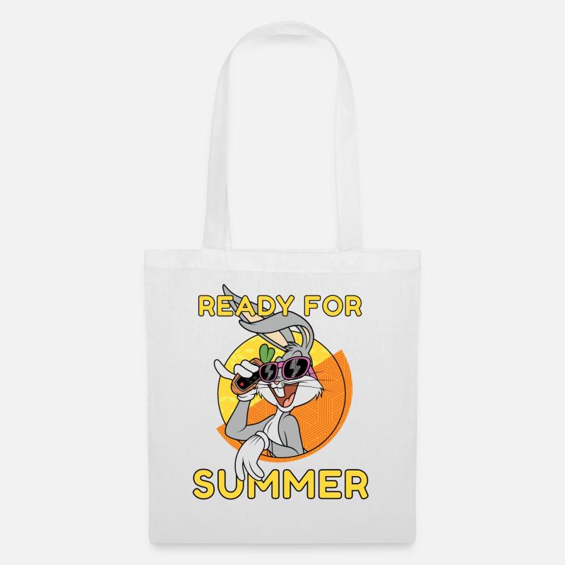 Looney Tunes Bugs Bunny Ready For Summer - Stoffbeutel - Weiß