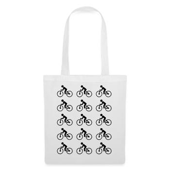 Bicyclette - Sac en tissu - blanc - Devant