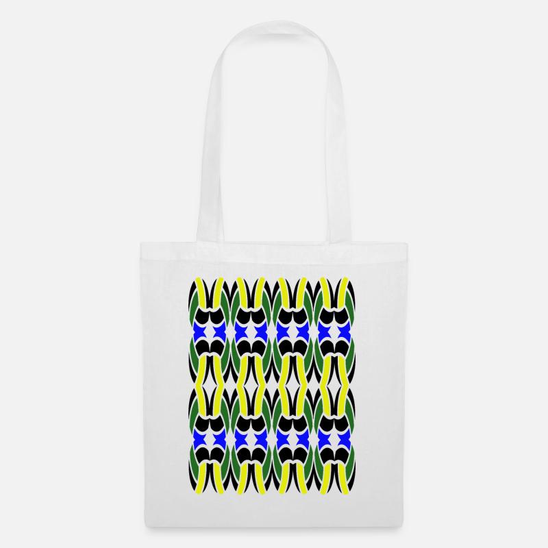 Unique Multicolor design - Tote Bag - white