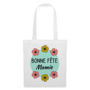 MAMIE. MAMAN. GRAND-MERE. FÊTE DES MÈRES - Sac en tissu - blanc - Devant