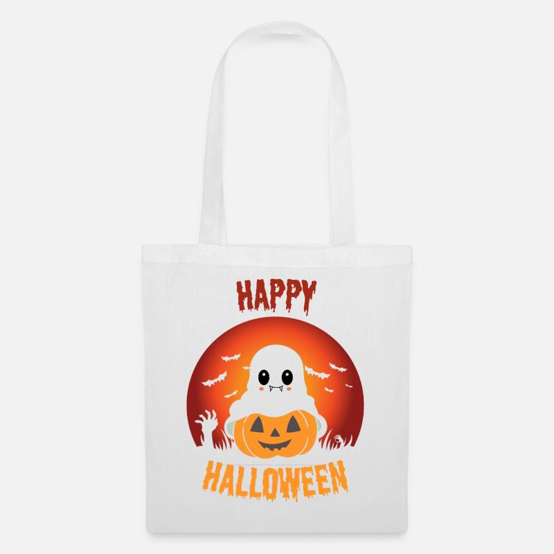 Halloween-Kobold - Stoffbeutel - Weiß
