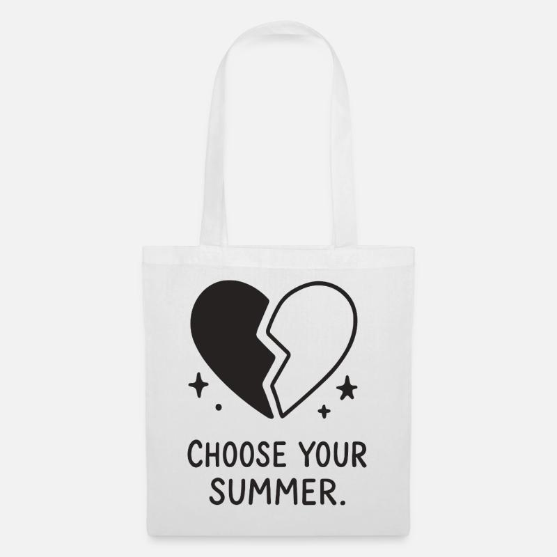 Choose Your Summer – Broken Heart - Stoffbeutel - Weiß