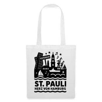 Hamburg St Pauli - Stoffbeutel - Weiß - Vorne