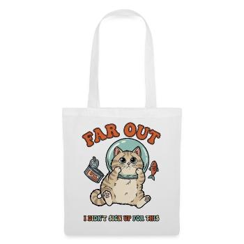 Cat Cute Cartoon Aquarium Astronaut White Outdoor - Tote Bag - white - Front