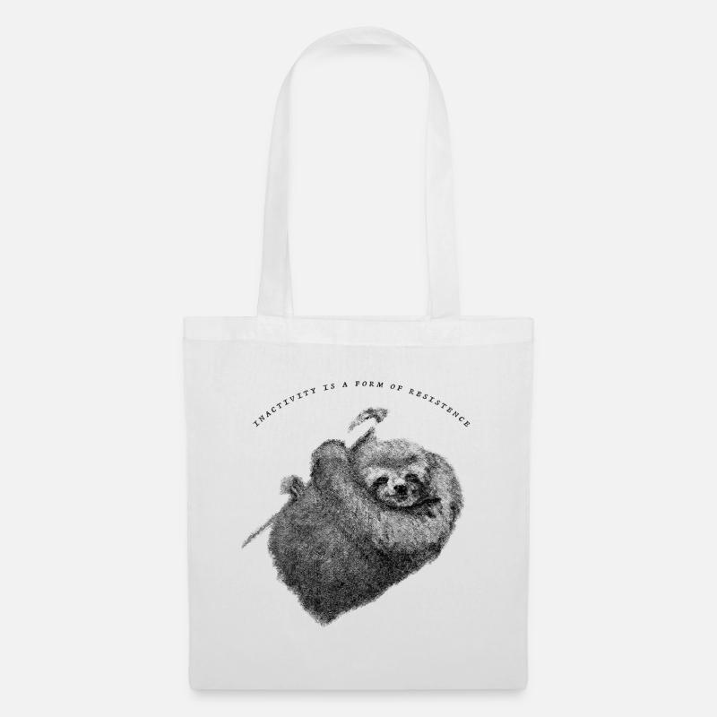 Faultier_Sloth - Tote Bag - white