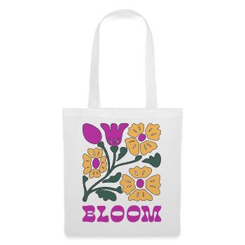 Floral Pop Neon Pink - Tote Bag - white - Front
