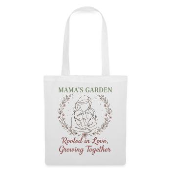 Mama's Garden – Rooted in Love Muttertag Design - Stoffbeutel - Weiß - Vorne