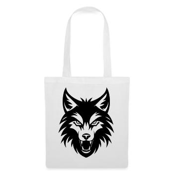 Wolf - Stoffbeutel - Weiß - Vorne