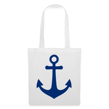 Maritimes Anker Nordsee Ostsee Segler Geschenk - Stoffbeutel - Weiß - Vorne