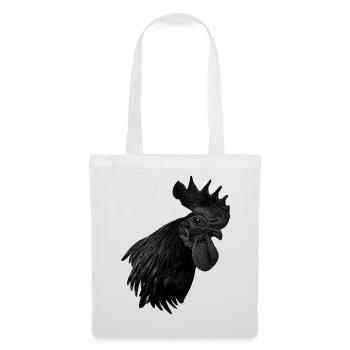 Ayam Cemani - Chicken Fans - Rooster - Rooster - Tote Bag - white - Front