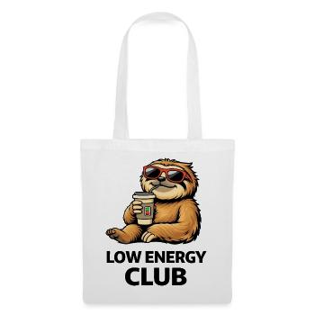 Low Energy Sloth Coffee Club - Tote Bag - white - Front