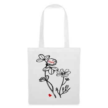 Wildblumen - Stoffbeutel - Weiß - Vorne