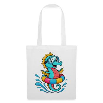 Funny seahorse - Tote Bag - white - Front