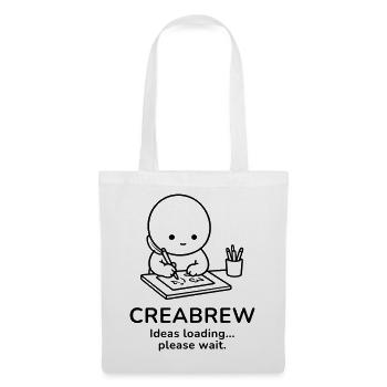 Creabrew – Ideas Loading | Creative Mind Mood - Stoffbeutel - Weiß - Vorne