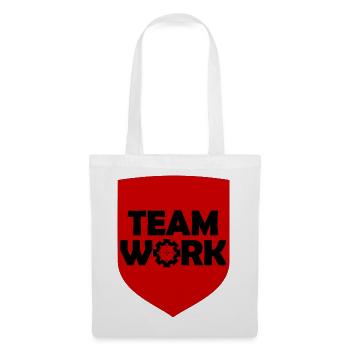 Teamarbeit - Stoffbeutel - Weiß - Vorne