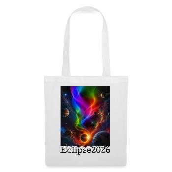 Nebula Neon Eclipse 2026 édition limitée - Sac en tissu - blanc - Devant