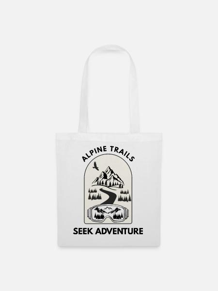 Alpine Trails – Such Adventure - Stoffbeutel - Weiß