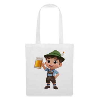Bierhelm – Prost beinand - Stoffbeutel - Weiß - Vorne